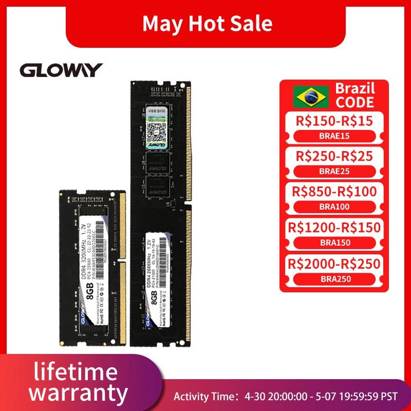 Gloway ǻ ũž ƮϿ ޸ , DDR4 Ʈ, 3200mhz, 16GB, 8GB, 2666mhz, SODIMM ޸ , DDR4